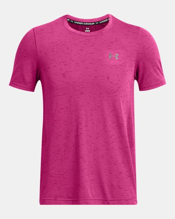 Męska koszulka z krótkimi rękawami UA Vanish Seamless, Pink, pdpMainDesktop image number 4